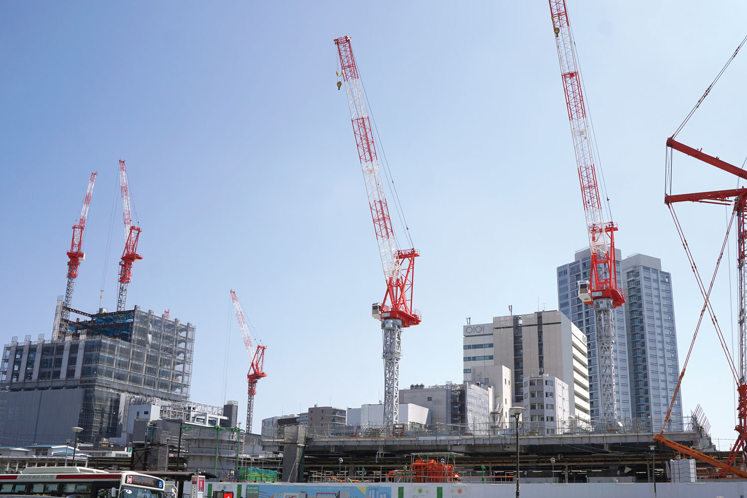 中野駅 橋上駅舎 工事中