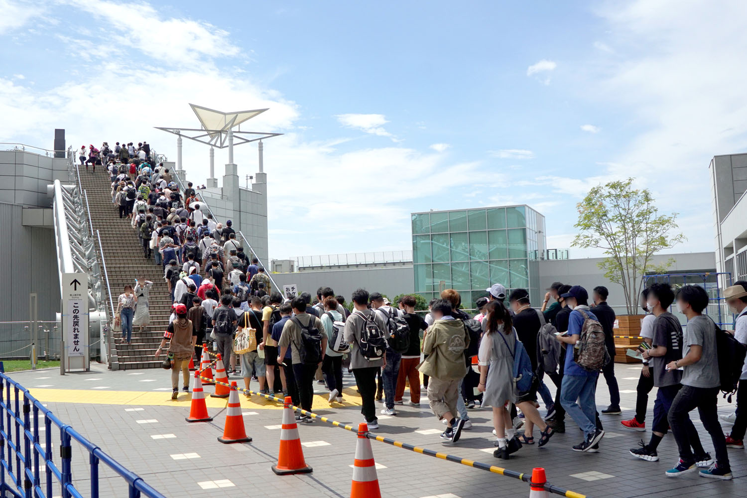 C101 入場導線図 コミケPlus 大階段