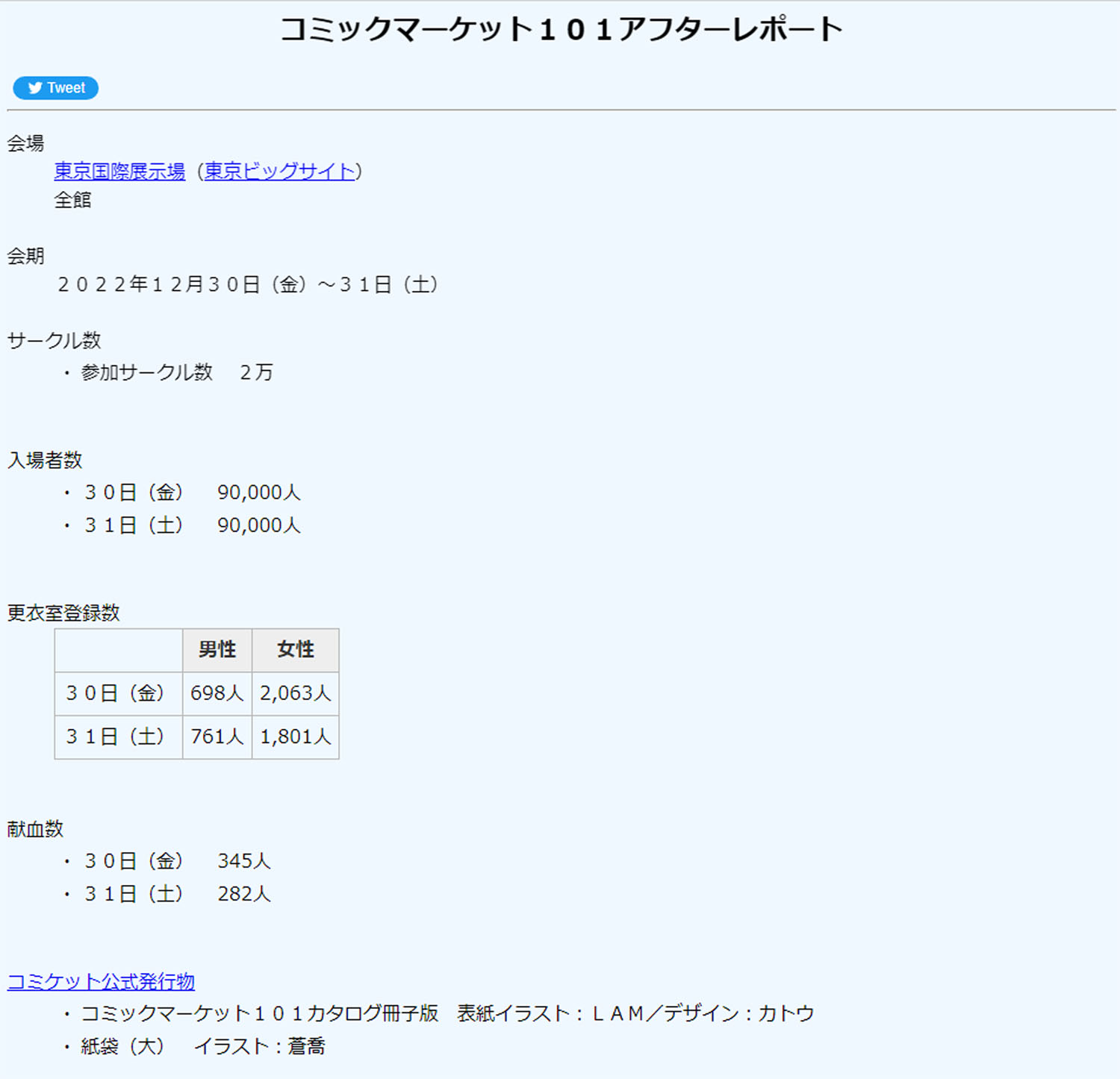 C101 アフターレポート 準備会