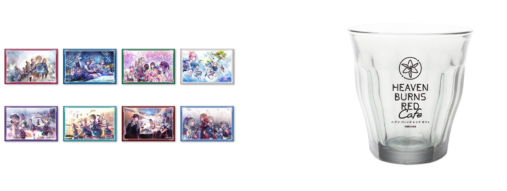ヘブンバーンズレッドカフェ 1周年記念 スクエア缶バッジ デュラレックス