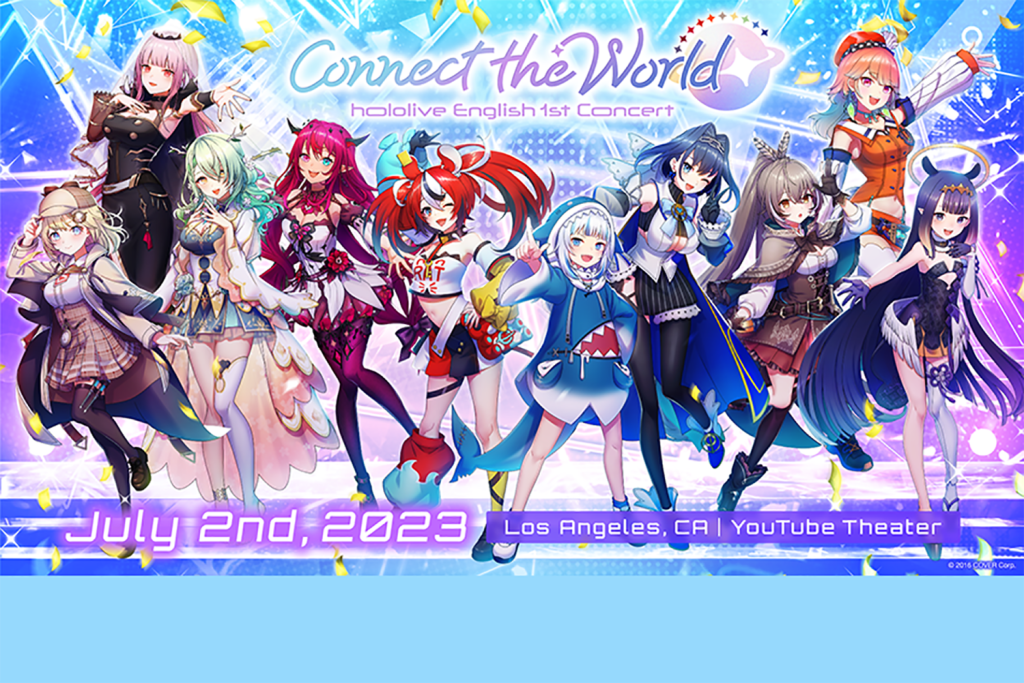 ホロライブEnglish初の全体ライブ「hololive English 1st Concert -Connect the World-」開催決定!