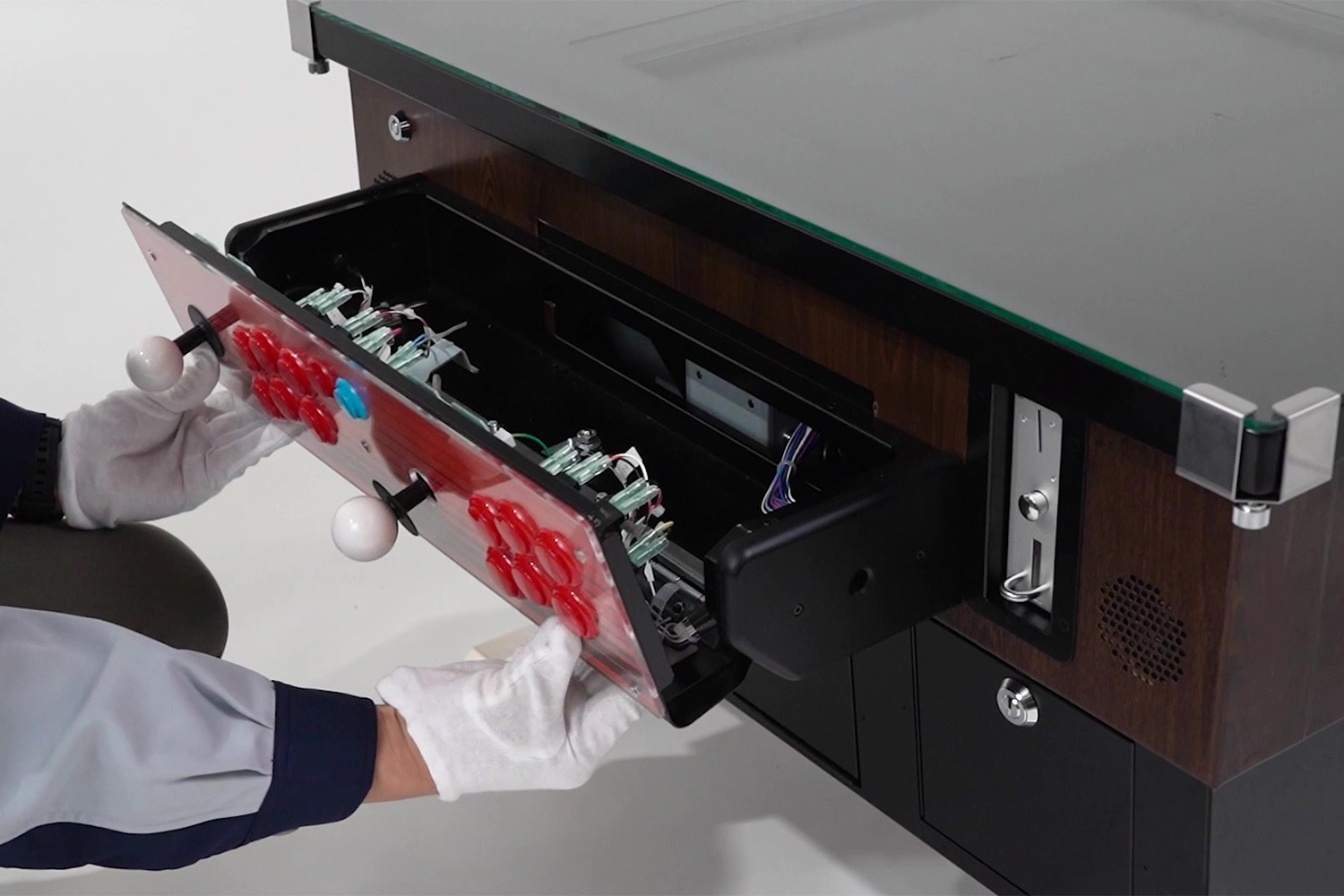 テーブル筐体 コントロールパネル換装