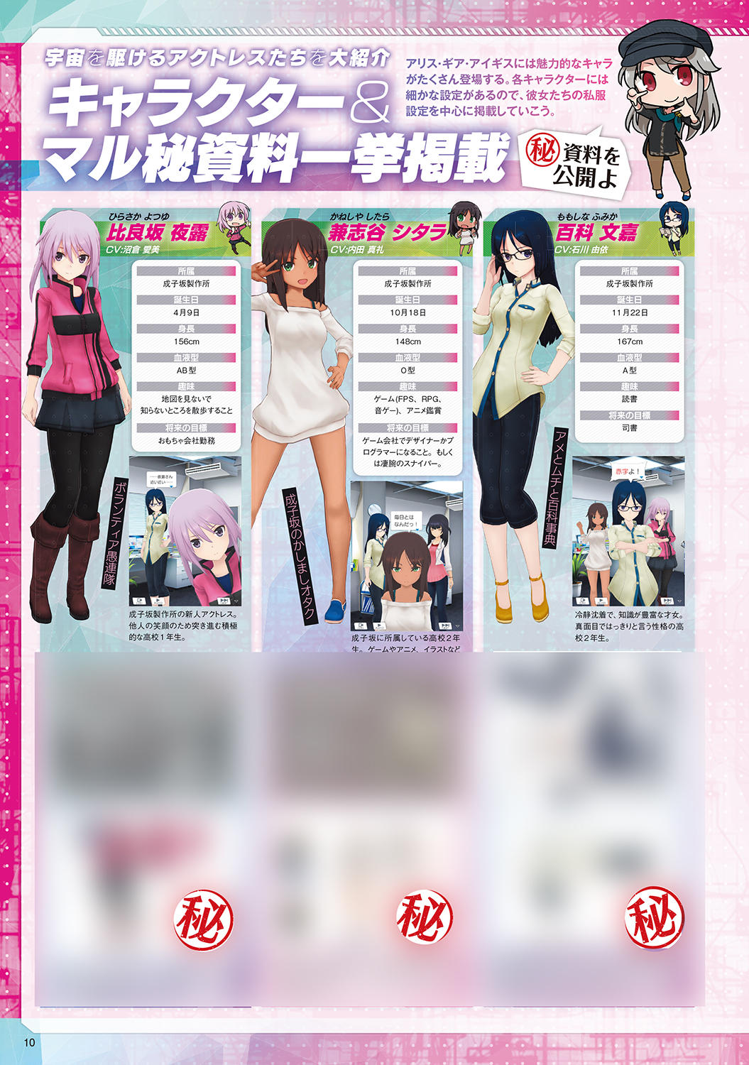 コミケPlus Vol.19 巻頭キャラクター紹介