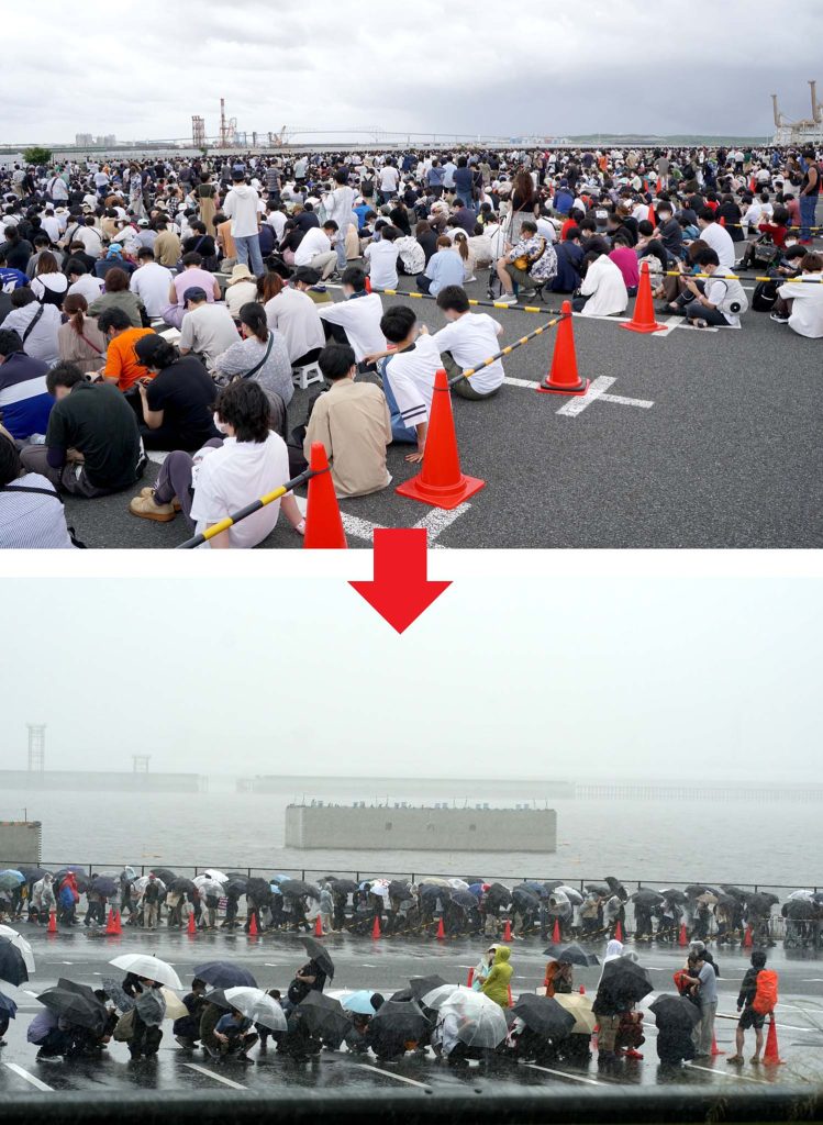 C102 夏コミ ゲリラ豪雨 対策 コミケ 東駐車場