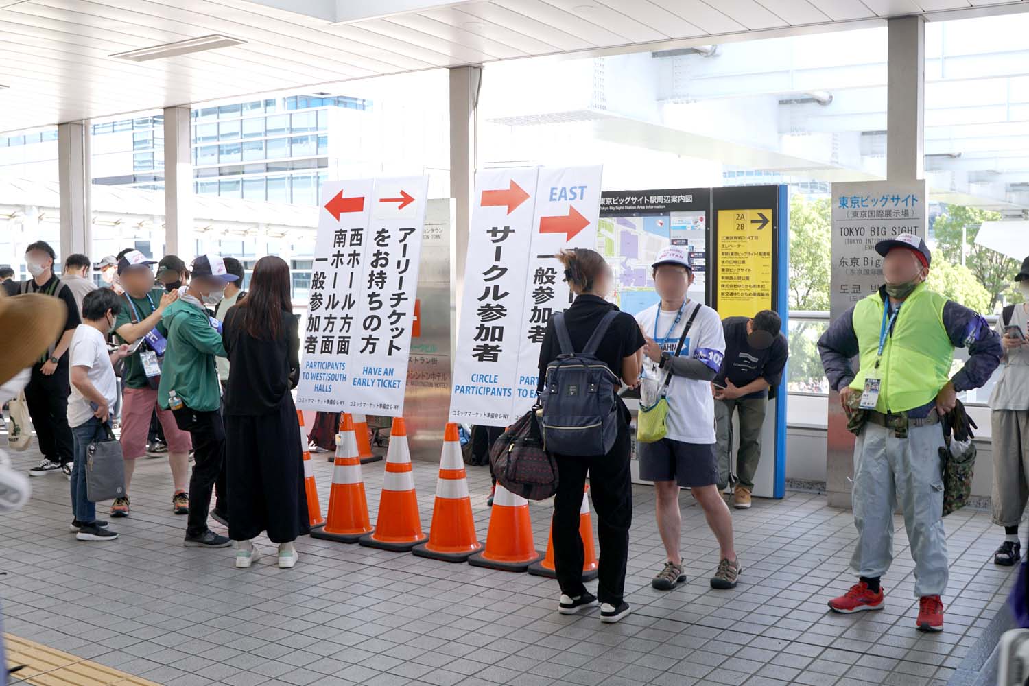 C102 アフターレポート 入場ルート 西南地区 ゆりかもめ