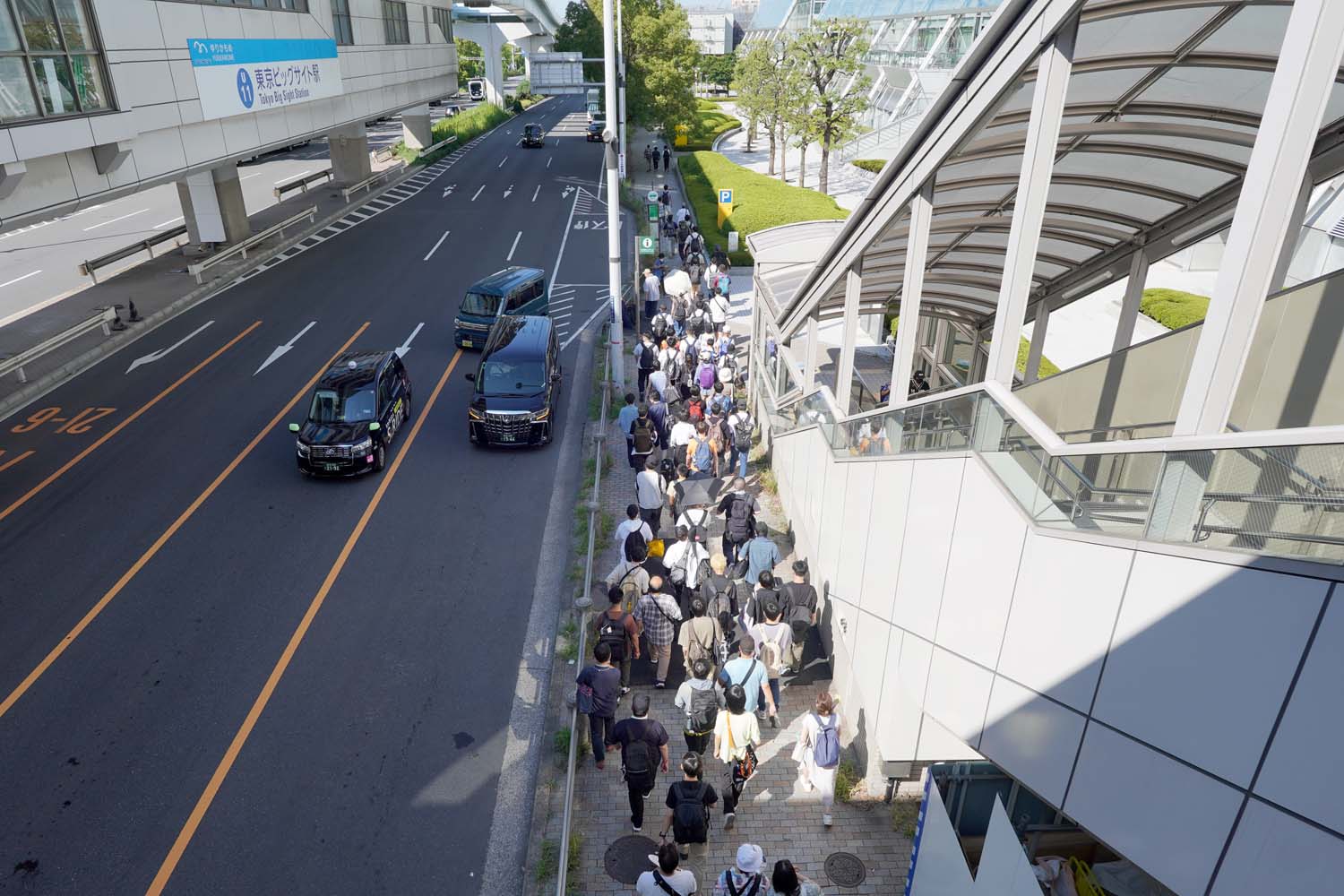 C105 コミケ 冬コミ 西南地区入場ル―ト ゆりかもめ