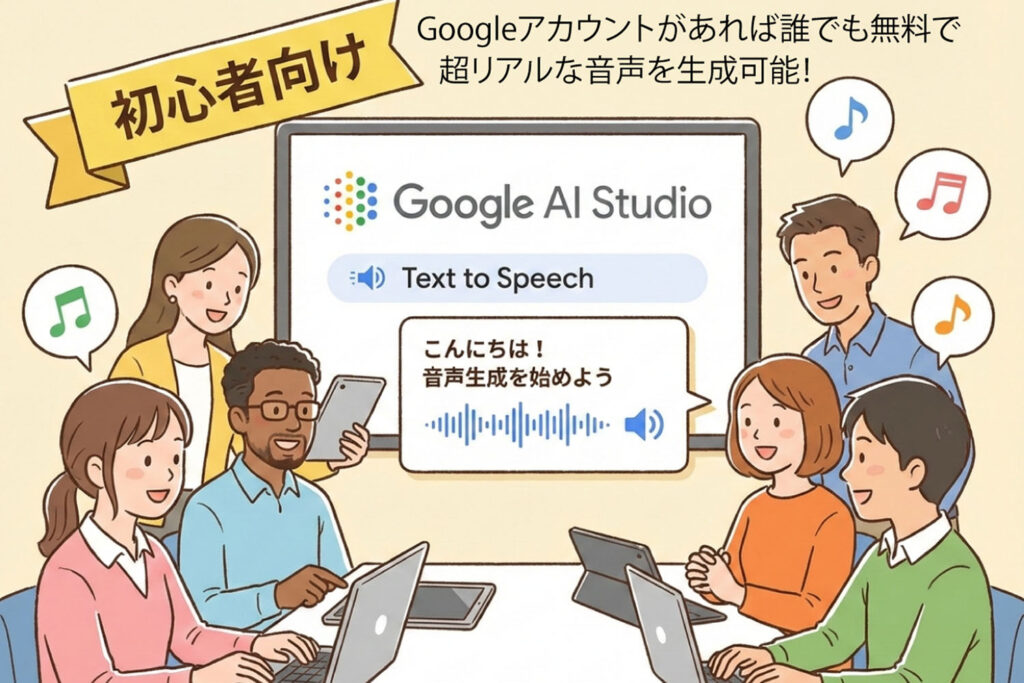 生成AI講座【6】「Google AI Studio」の音声生成AIの基本的な使い方【無課金】