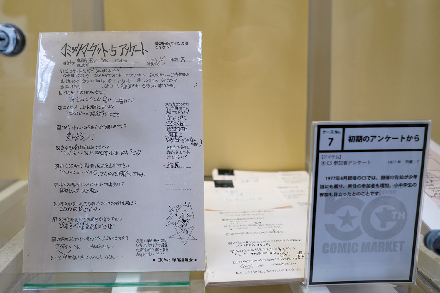 コミケ50周年記念展 －コミケにまつわる50のアイテム－